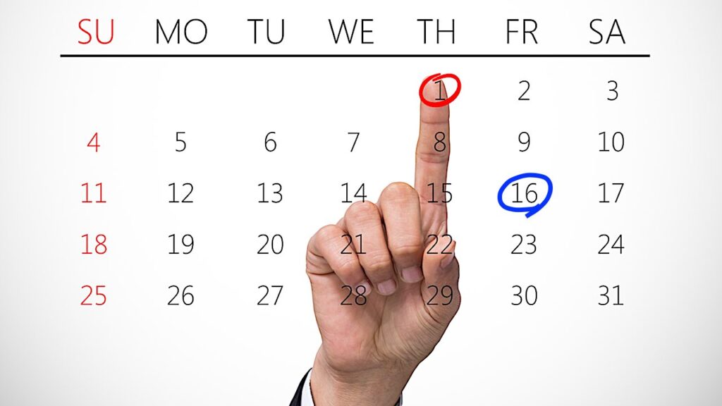 予約カレンダー